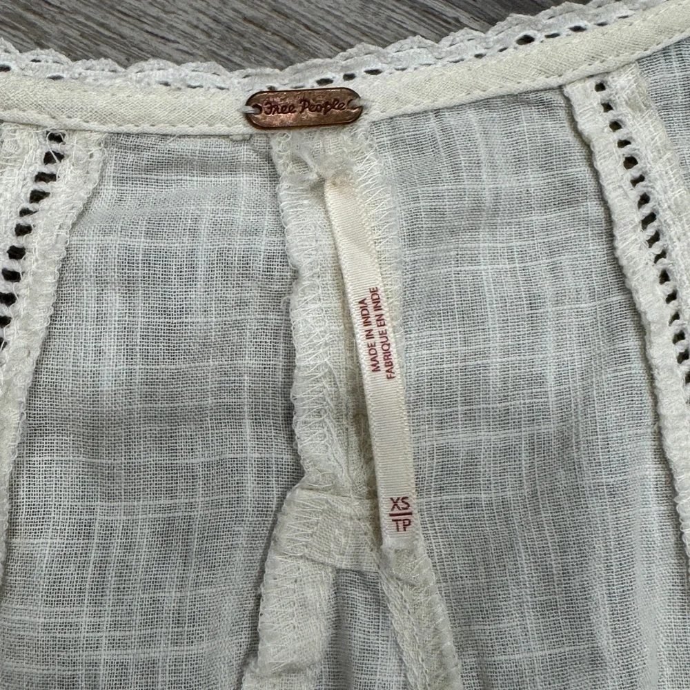 Free People Serenity V-Neck Eyelet Mini Dress - Picture 3 of 9